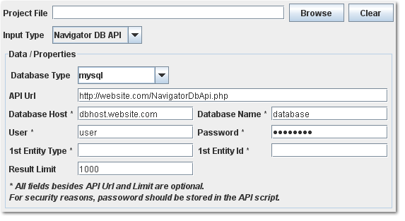 Navigator DB API